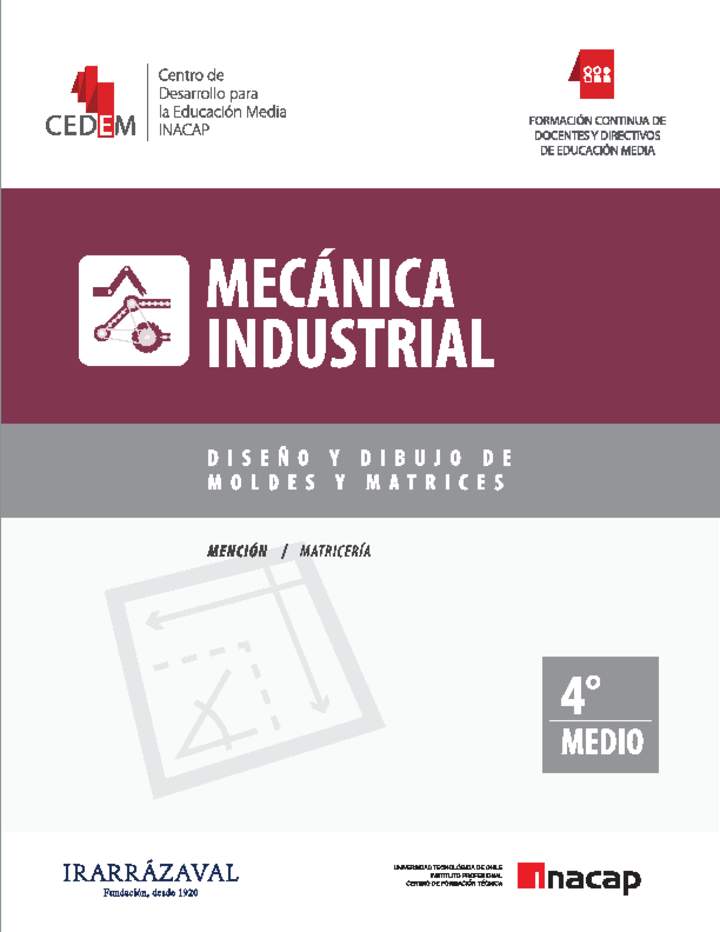 Diseño y dibujo de moldes y matrices