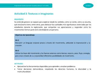Actividad 3: Texturas e imaginarios