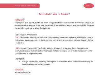 Actividad 2: Am I a leader?