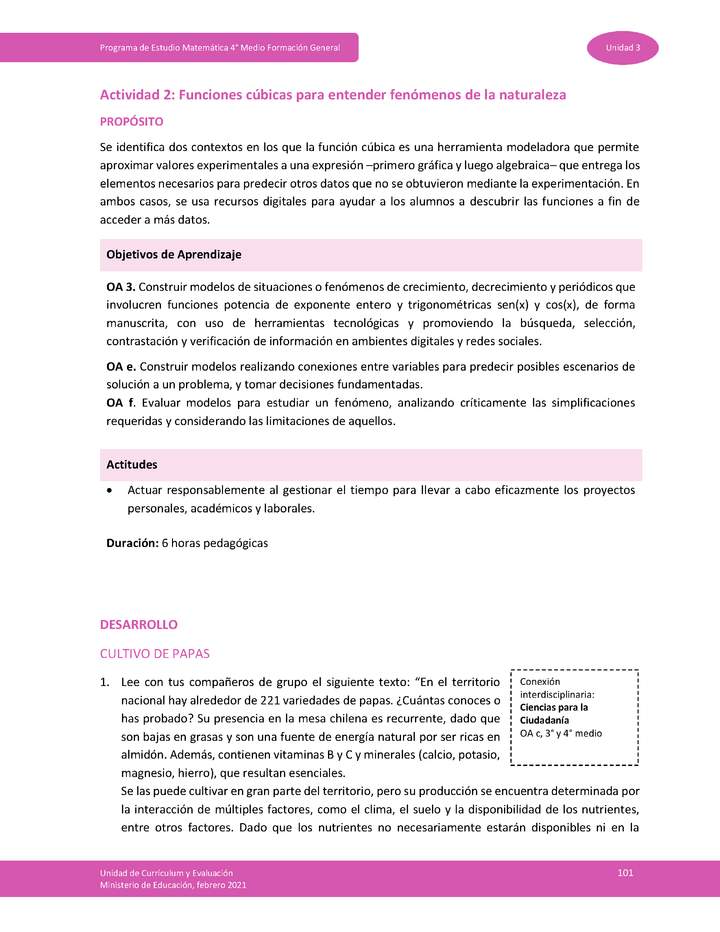 Actividad 2: Funciones cúbicas para entender fenómenos de la naturaleza