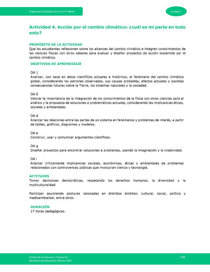 Actividad 4 -.Acción por el cambio climático: ¿cuál es mi parte en todo esto?