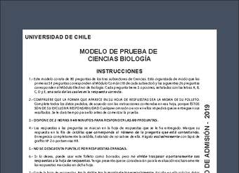 Modelo de prueba de ciencias: Biología