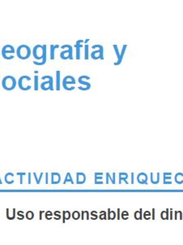 Uso responsable del dinero