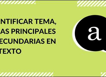 Cápsula - "Identificar tema, ideas principales y secundarias en el texto" - Lenguaje