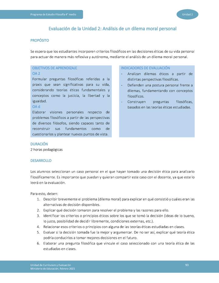 Actividad de evaluación: Análisis de un dilema moral personal