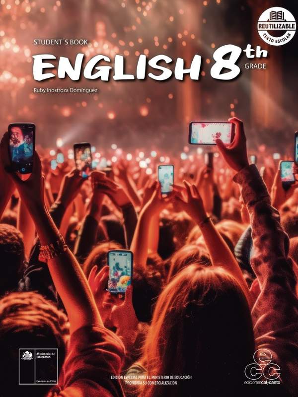 Inglés 8° Básico, Student's Book - Portada Texto