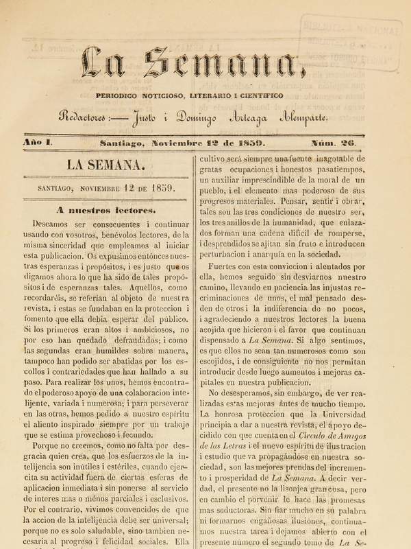 La semana (1859-1860)