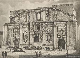 El incendio de la iglesia de la Compañía de Jesús (1863)