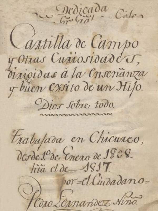 Cartilla de campo (1808-1817)