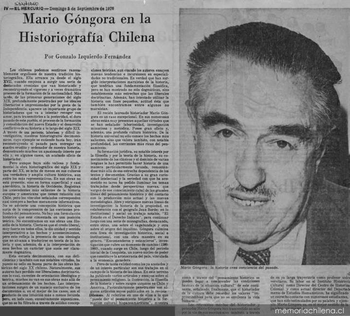 Mario Góngora del Campo (1915-1985)