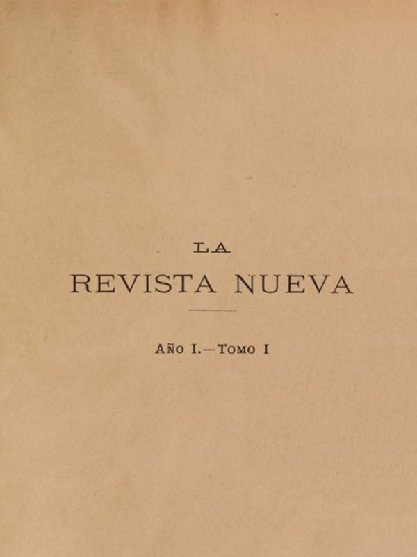 La Revista Nueva (1900-1903)