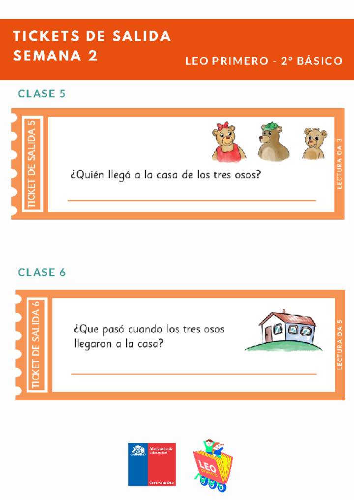 Evaluación Lenguaje 2° básico Unidad 1 Semana 2