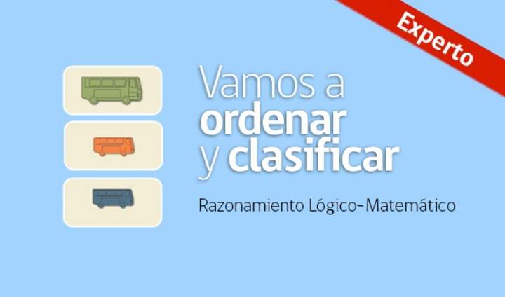 Vamos a ordenar y clasificar (Experto)