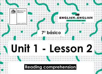 Lesson 2 Inglés 7º básico