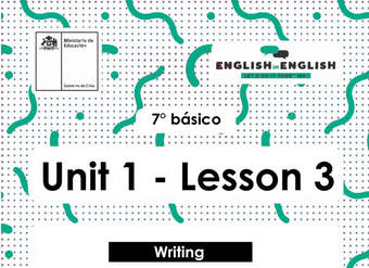 Lesson 3 Inglés 7º básico