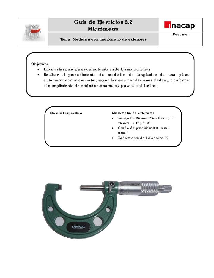 Guía - Micrómetros