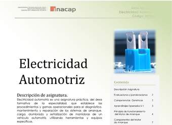 Unidad 1 Electricidad automotriz