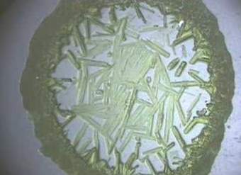 Formación de cristal