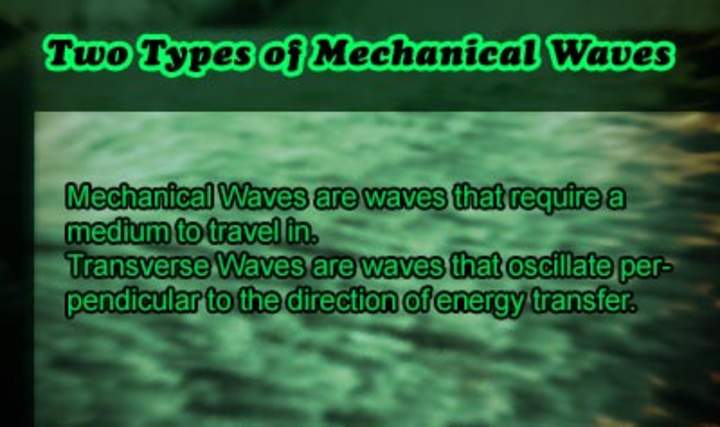 Dos tipos de ondas mecánicas: descripción general