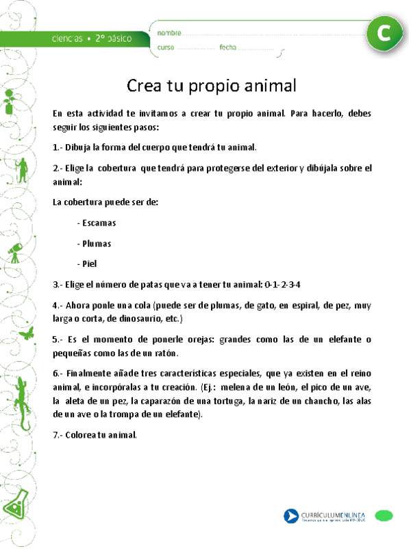 Crea tu propio animal