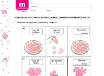 Adiciones y sustracciones con números menores a 50 (IV)