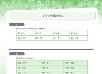 Ejercicios de adición y sustracción de números naturales