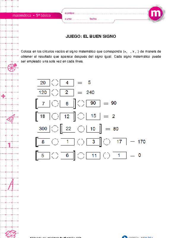 Juego: el buen signo