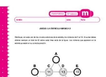 Juego: la estrella mágica 2