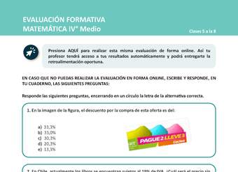 Evaluación Matemáticas 4° medio BC Unidad priorizada: Semana 2