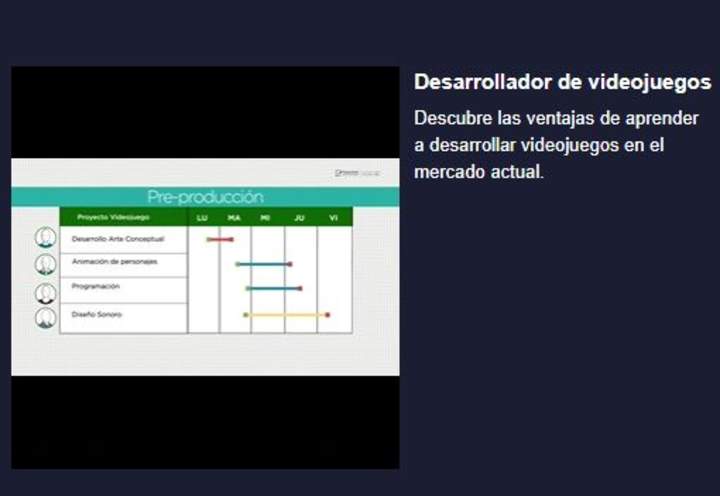 Curso: Desarrollador de videojuegos