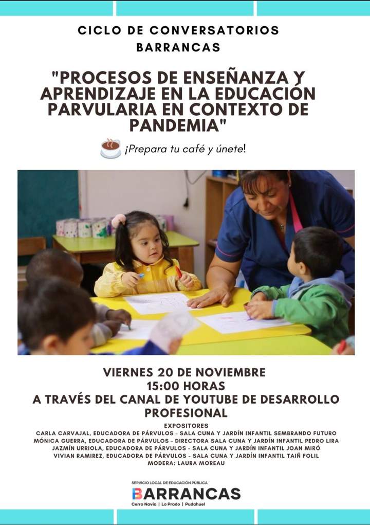 conversatorio de educación parvularia "Procesos de enseñanza y aprendizaje en la educación parvularia en contexto de pandemia"