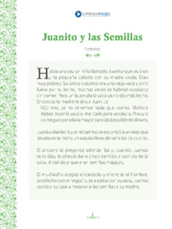 Juanito y las semillas mágicas