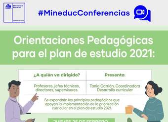 Difusión Plan de estudios 2021: Orientaciones pedagógicas y planificación