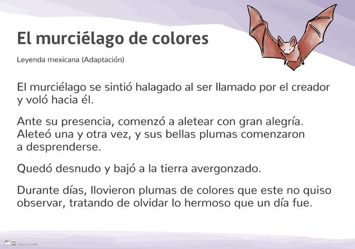 El murciélago de colores