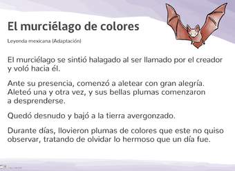 El murciélago de colores