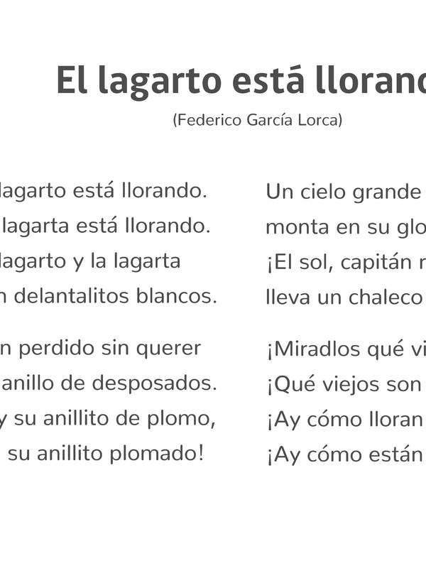 El lagarto está llorando