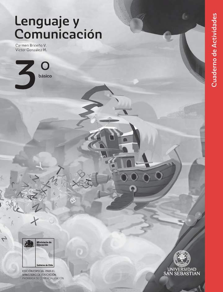Lenguaje y Comunicación 3° Básico, Cuaderno de actividades - Fragmento de muestra
