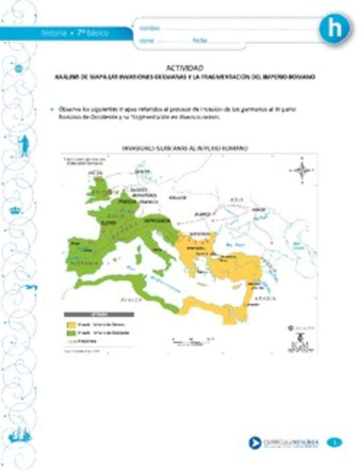 Las invasiones germanas y la fragmentación del Imperio Romano