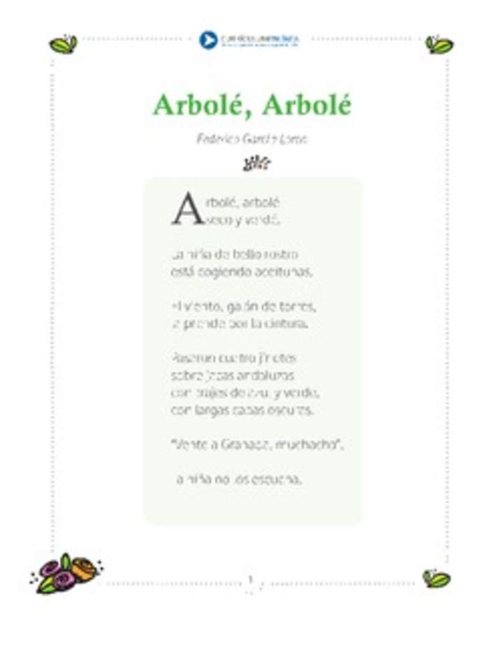 Arbolé, arbolé.