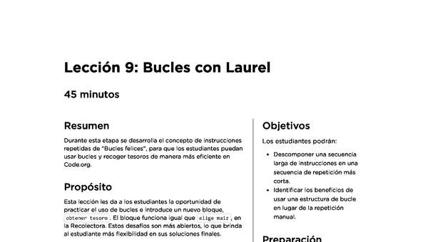 Lección 9: Bucles con Laurel