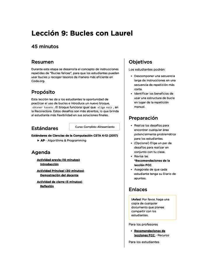 Lección 9: Bucles con Laurel