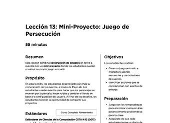 Lección 13: Mini-Proyecto: Juego de Persecución