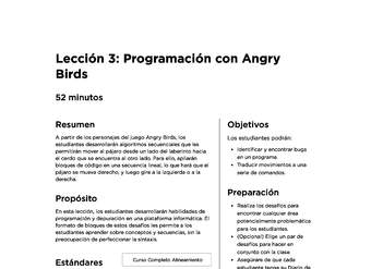 Lección 3: Programación con Angry Birds