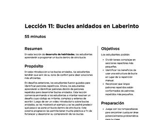 Lección 11: Bucles anidados en Laberinto