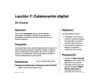 Lección 7: Colaboración digital
