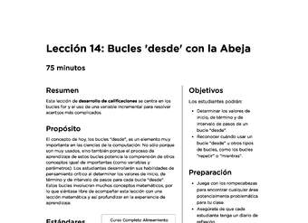 Lección 14: Bucles 'desde' con la Abeja