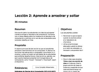 Lección 2: Aprende a arrastrar y soltar