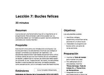 Lección 7: Bucles felices