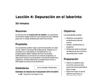 Lección 4: Depuración en el laberinto