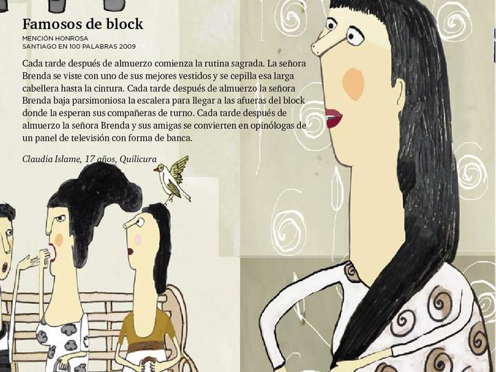 Imagen para microcuento "Famosos de block"